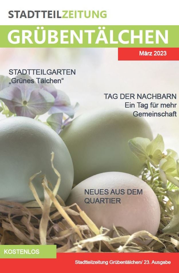 Titelbild der Stadteilzeitung für März 2023