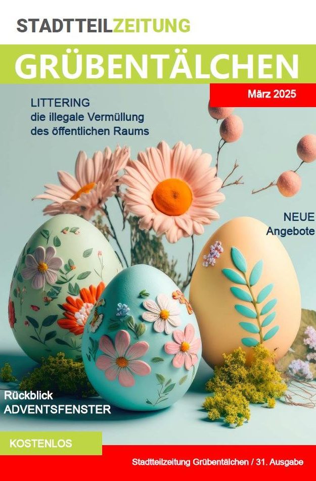Titelbild der Stadteilzeitung für März 2025